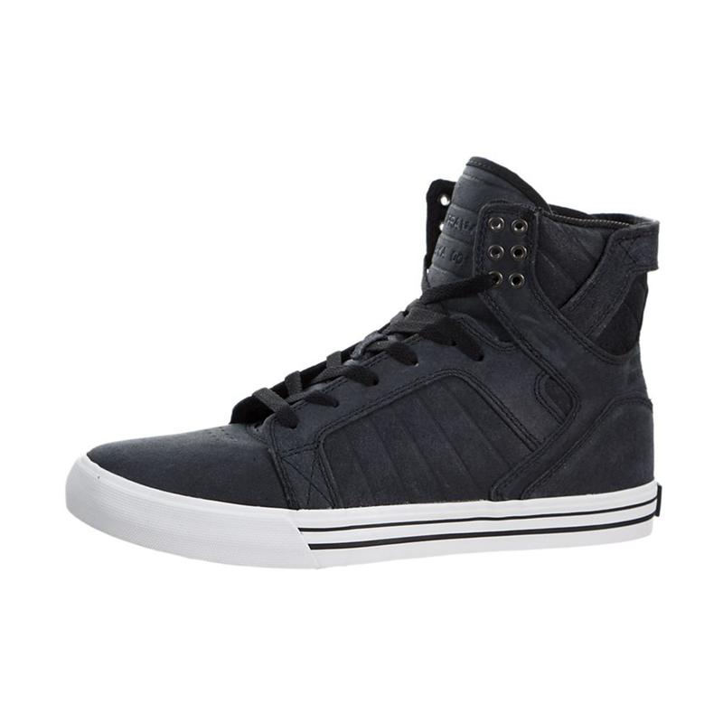 Buty Supra SKYTOP - Sneakersy Wysokie Damskie - Czarne (MZXQ-50413)